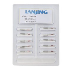 Dental Zirconia Cutting Bur Diamond Burs Round End Taper Z856 Friction Grip FG