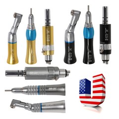 Low Speed Contra Angle Handpiece Straight 1:1 4Hole E-type Motor 4CL Dental