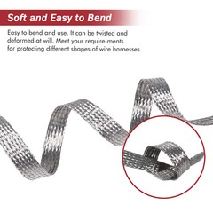 Braided Cable Sleeve Wire Shield Ground Straps EMI/RFI Protect Lot