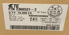 TE Connectivity 2366531_2 Qnty 10,000