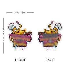 100 pcs Cartoon Shapes Mylar Bags Zip Seal Bags Resealable Candy Baggies 3.5g
