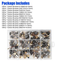 120×12 Sizes Universal Carbon Brushes Graphite Motor Brush for Drill Grinder Saw