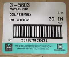 MAYTAG WHITE RODGERS EMERSON F91 320000S1 3 5603 Gas Valve Solenoid Coil 3-5603
