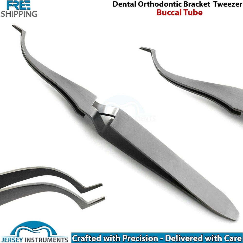Orthodontic Buccal Tube Tweezer Dental Bracket Holding Placement Instrument New