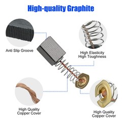 120×12 Sizes Universal Carbon Brushes Graphite Motor Brush for Drill Grinder Saw