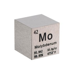 PATIKIL 1 Inch Molybdenum Cube Metal Element High Density Small, Silver Tone