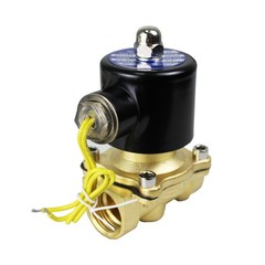 HFS(R) 110V Ac 3/4″ Electric Solenoid Valve Water Air Gas, Fuels N/C – Brass