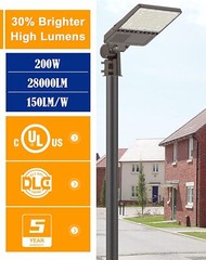 200W Commercial Outdoor Street Lighting Dusk to Dawn LED Parking Lot Slip Fitter