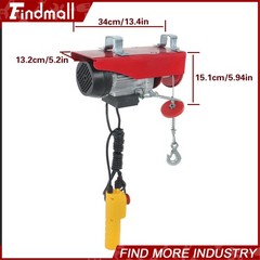 Findmall Mini Electric Hoist 110v 440lbs/200kg 6.6ft/2m Wired Remote Control