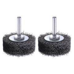 2 Pack 2 Inch Wire Wheel Brush for Drill Attachment – Heavy Duty Carbon Steel Br