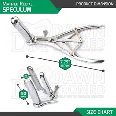 Mathieu Anal Speculum 3 Prongs 7.75″ Dilation Rectal Exam Medical Surgical
