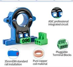 Current Transmitter Open Loop Split Core DC50A 100A 500A 1000A Hall Transducer