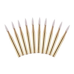 AZDENT 10 Pcs Dental Carbide Trimming & Finishing Burs FG For High Speed Handpie