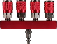 Aluminum Pneumatic Air Manifold – 5 Ports, Lightweight & Corrosion Resistant