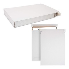 MT Products White Mailer Flat Shipping Envelopes 9.75″ x 12.25″ – Pack of 15