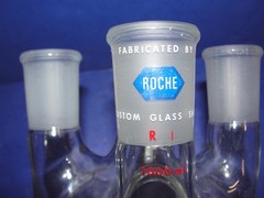 Roche Custom 1000ml RBF 4 neck 29/42 half jacketed reactor reaction flask drain