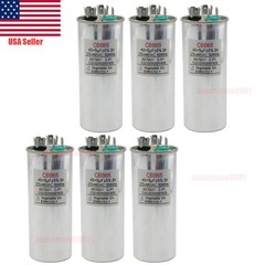 Dual Run AC Capacitor 40+5 MFD µF 370-440VAC 50/60Hz 5% HVAC – 6Pack