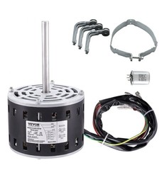 VEVOR 1/2HP Furnace Blower Motor 208-230V 2.7A 1075RPM 5 Speeds 48 Frame 1 Phase