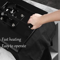 Digital Transfer Sublimation Plate Mug 15″x15″ T-Shirt Heat Press Machine 110V