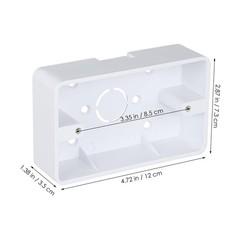 5Pcs Surface Mount Outlet Box,Surface Mount Electrical Box Plastic Junction E…