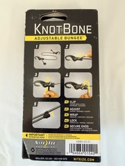 Nite Ize Kbb5-01-R8 Adjustable Bungee Cord, Carabiner, 28 In.L