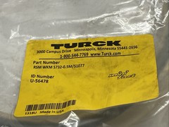 Turck RSM WKM 5732-0.5M/S1077 Extension Cordset M/F 7/8″ MiniFast 0.5m U-56478