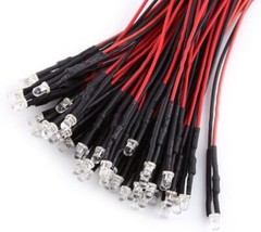 5/10/20Pcs New 3mm 5mm Pre Wired LED DC9-12V Lights Emitting Diodes