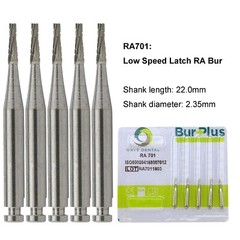 WAVE Dental Latch Carbide Burs Round RA Slow Speed Straight Handpiece Bur 44.5mm