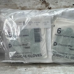 Premier Pro PI ORTHO Surgical Gloves Ansell *20 Pair* Size: 6 *See Date*