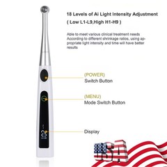 Dental Wireless LED Curing Light 1 Second Cur Lamp Metal Head AI