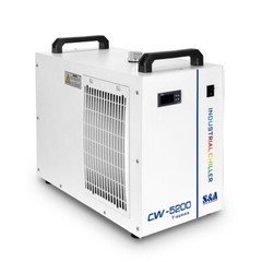 S&A 5200DH Water Chiller for 8KW Spindle / CO2 Glass Laser Tube Cooling USA