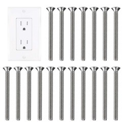 Extra Long Outlet Screws 6-32 x 1-1/2 Inches Machine Screws – 30 Pack