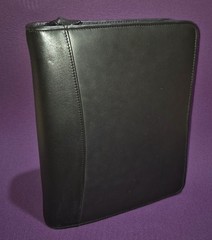 🔥Kirkland Signature Premium Leather 7-Ring Binder New Classic Planner Zip Case