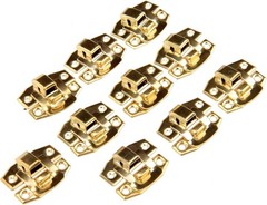 10Pcs Antique Brass Decorative Hasp Latch with Screws for Wooden Box Jewelry …