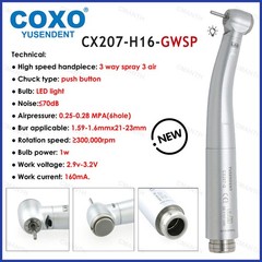 US COXO Dental High Speed Handpiece Fiber Optic Turbine 6Pin Coupler Fit W/H