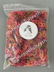 5000Pcs Dental Elastics Bands Elastic Ties Tie Brackets Buttons Orthodontic 5/16