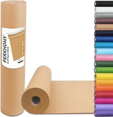 17.5″ x 1200” Brown Kraft Paper 50 lb Basis Thick Roll Packaging Shipping NEW**
