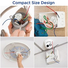 LED Driver 15 Watts Waterproof IP67, Power Supply 12V 1.25A, Round LED…
