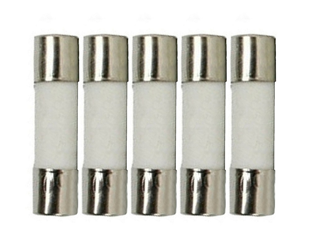 Witonics Pack of 5, Fast Blow Ceramic Fuse 630mA (0.63A) 250V, 5x20mm