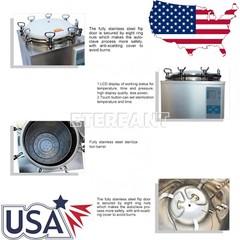 ETERFANT 24/28/35L Dental Medical High Pressure Steam Sterilizer Autoclave US
