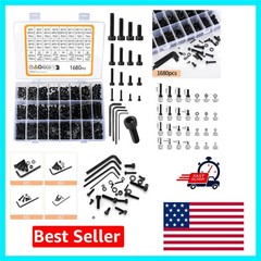 Precision Fit Metric Hex Socket Head Bolts & Nuts Set – Complete 1680 Pcs Kit
