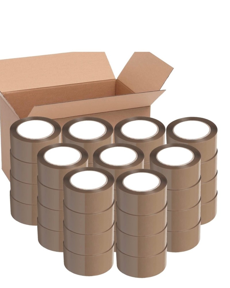 36 Tan/ Brown Carton Sealing Packing Tape Box Shipping – 2 inch x 110yd Tan