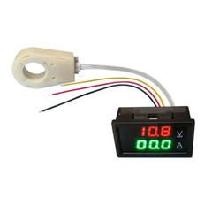 1/2x Hall Current Voltmeter Dual Digital Display DC 0-300V ± 50A/100A/200A/400A