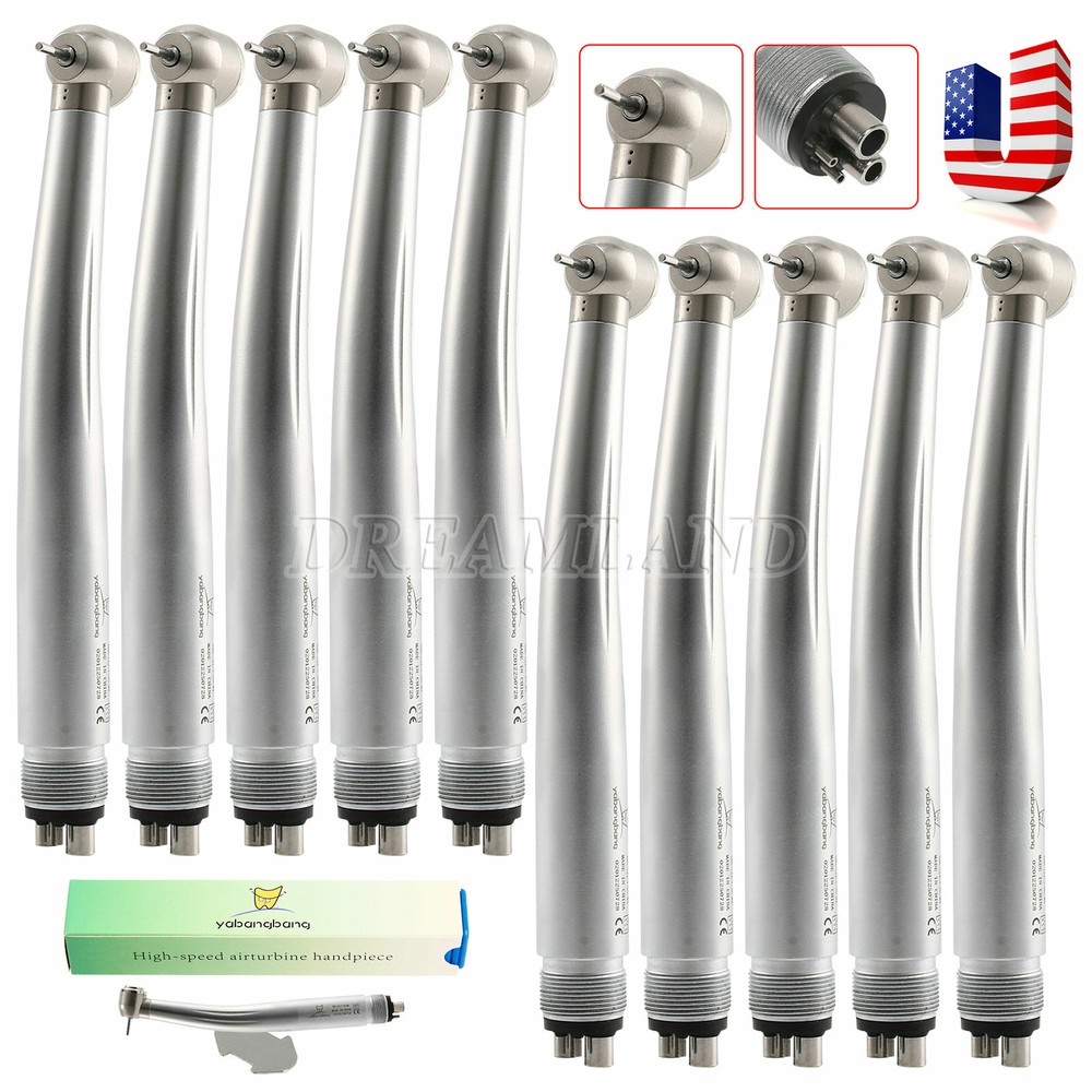 10* Yabangbang Dental High Speed Handpiece Push 4Holes Turbine fit NSK Pana Max