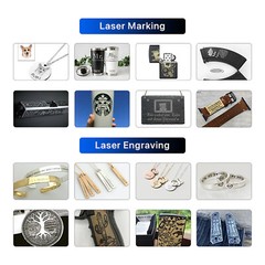 50W Fiber Laser Marking Machine Small Metal Cutting Photo Logo Jewelry Engraving
