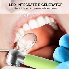 NSK Style Dental Fiber Optic LED E-generator High Speed Handpiece 2 Hole/ 4 Hole