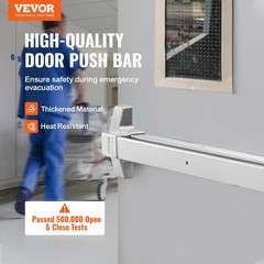 VEVOR Push Bar Door Locks Carbon Steel Panic Bars for Exit Doors Exterior Lever
