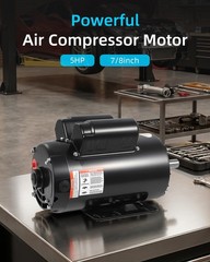 5HP SPL Air Compressor Electric Motor 17.6Amps 56 Frame 3450RPM 7/8“ Keyed Shaft