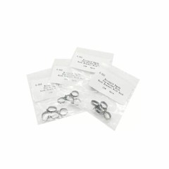 orthodontic bicuspid band pre-welded with roth brackets 4pcs/kit band size #1 -#