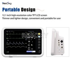 12-Inch Patient Vital Signs Monitor Multi-Parameter ECG/NIBP/TEMP/RESP/SPO2/PR